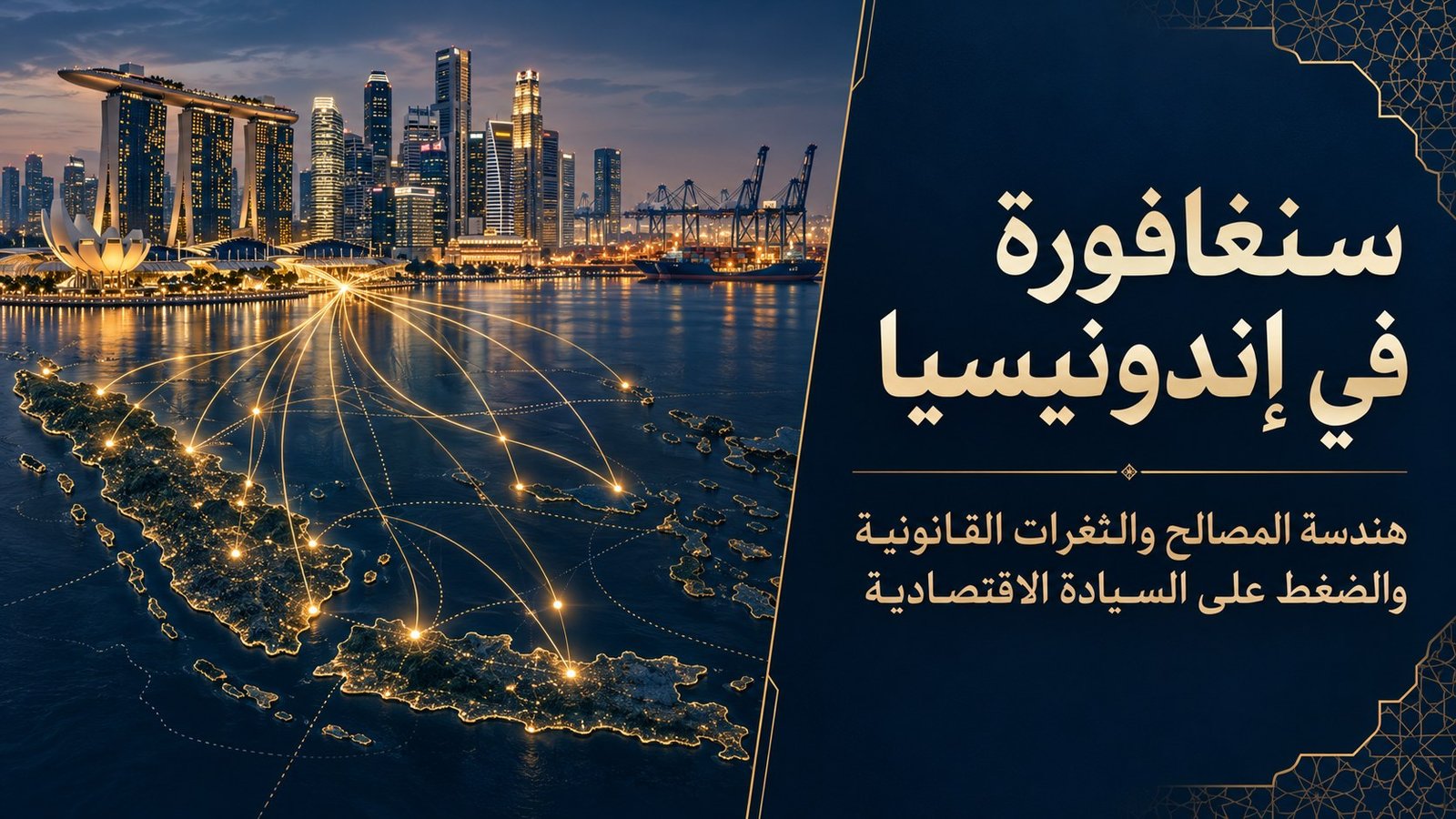 سنغافورة في إندونيسيا: هندسة المصالح والثغرات القانونية والضغط على السيادة الاقتصادية